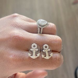 Brighton anchor stud earring